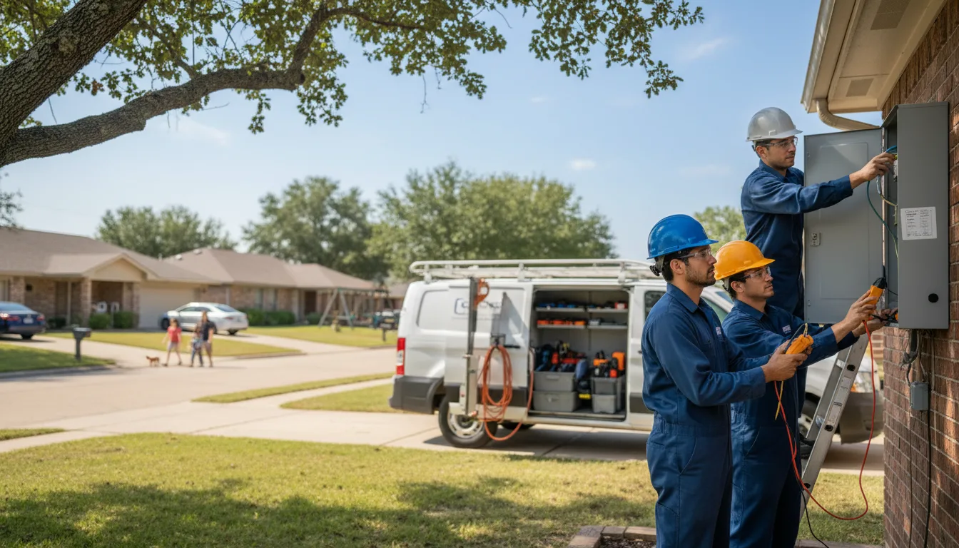 Certified electrician providing emergency electrical services in Tillar, AR
